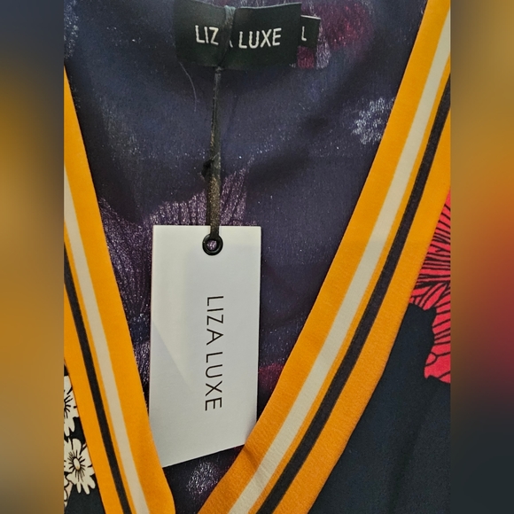 Modcloth X Liza Luxe Floral Midi Dress Size L BNWT - Picture 9 of 9